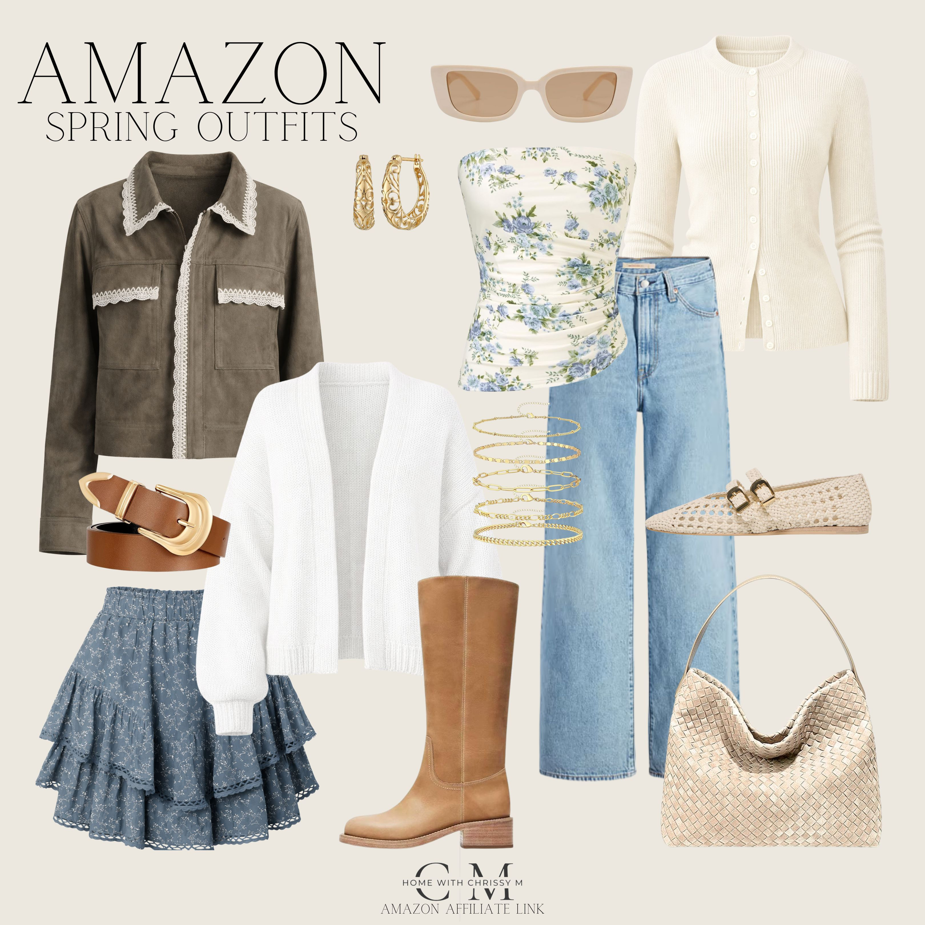 Spring Outfits from Amazon!
Amazon Fashion /  Lightweight Knit Sweaters / Flowy Midi Dresses / Linen Button-Up Shirts / Neutral Blazers / Wide-Leg Pants / Cropped Cardigans / Floral Dresses / Ribbed Tank Tops / Denim Jackets / Soft Pastel Tops / White Jeans / Relaxed Jumpsuits / Ballet Flats / Loafers & Mules / Neutral Sneakers / Strappy Sandals / Woven Handbags / Straw Totes / Crossbody Bags / Layered Gold Jewelry / Delicate Necklaces / Statement Earrings / Silk Hair Scarves / Oversized Sunglasses / Lightweight Spring Jackets 

 

#LTKootd #LTKSeasonal