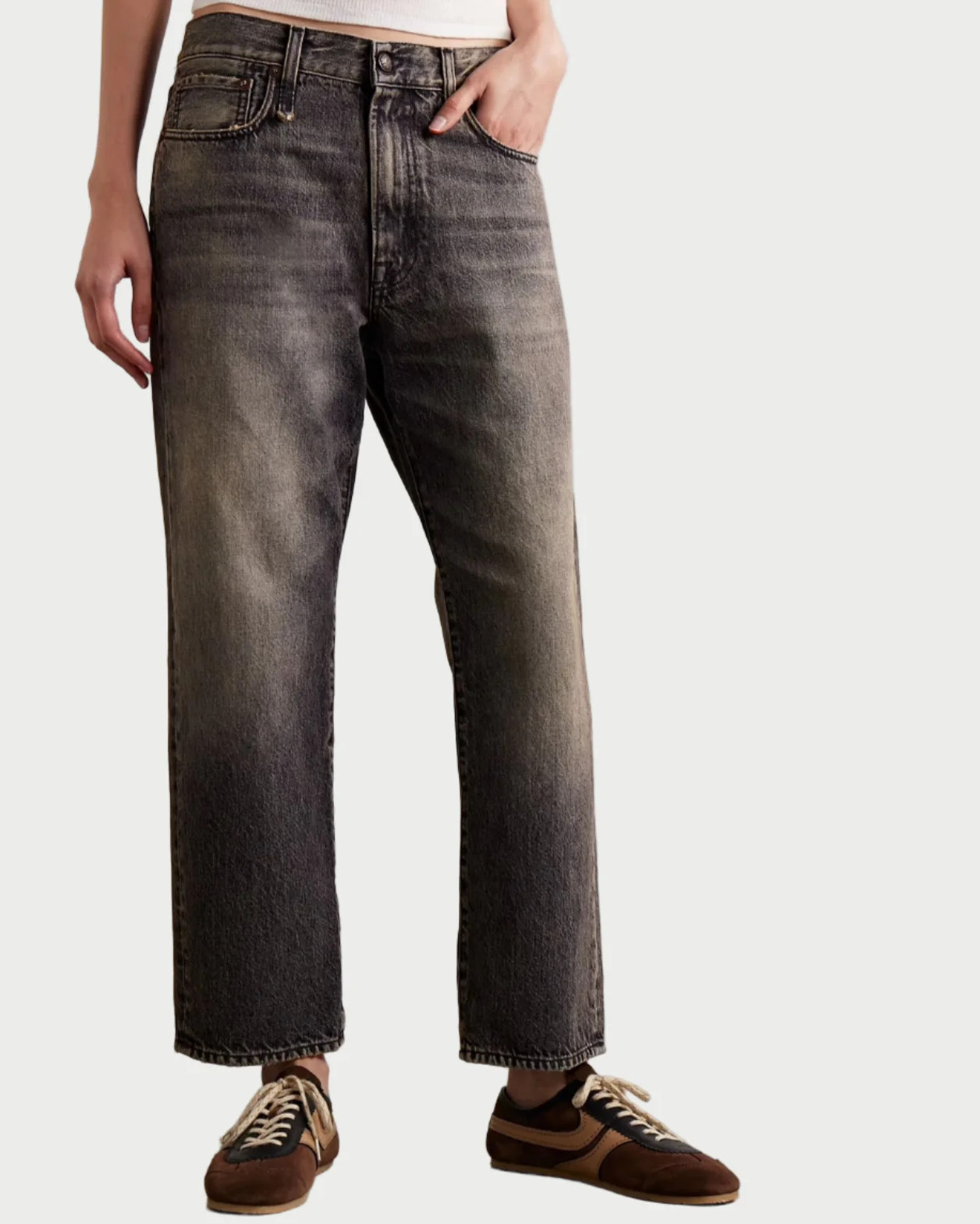 R13 Boyfriend Jeans Leyton Black | WEST2WESTPORT