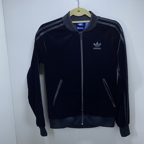 ADIDAS ORIGINALS WOMENS VELVET VIBES VELOUR SST TRACK JACKET SIZE UK 8 | eBay UK
