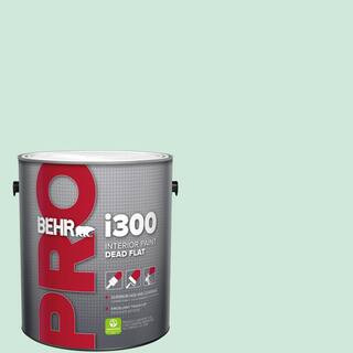 BEHR PRO 1 gal. #M420-2 Green Aqua Dead Flat Interior Paint PR31001 - The Home Depot | The Home Depot