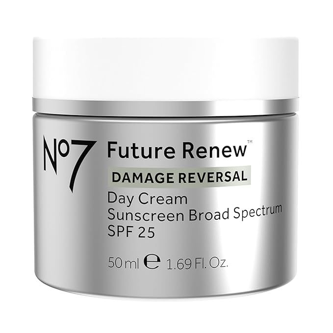 No7 Future Renew Damage Reversal Day Cream SPF 25 - Anti Aging Face Cream with SPF for Visibly Da... | Amazon (US)