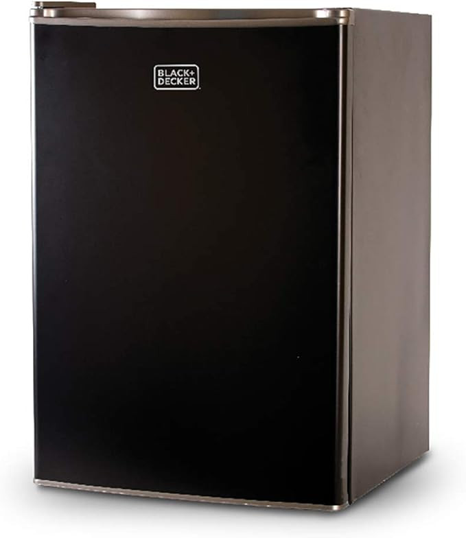 BLACK+DECKER BCRK25B Compact Refrigerator Energy Star Single Door Mini Fridge with Freezer, 2.5 C... | Amazon (US)