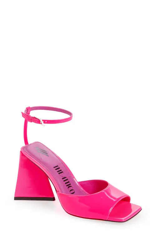 The Attico Piper Ankle Strap Sandal in Fluo Pink at Nordstrom, Size 9.5Us | Nordstrom