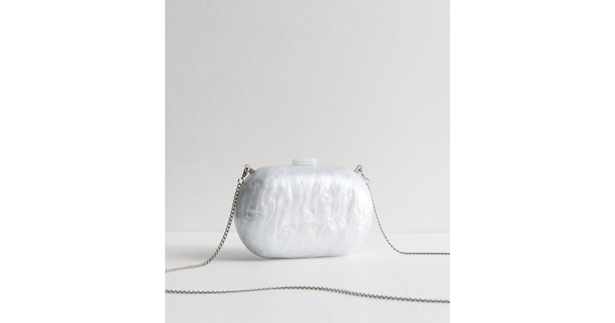 White Resin Box Clutch  | New Look | New Look (UK)