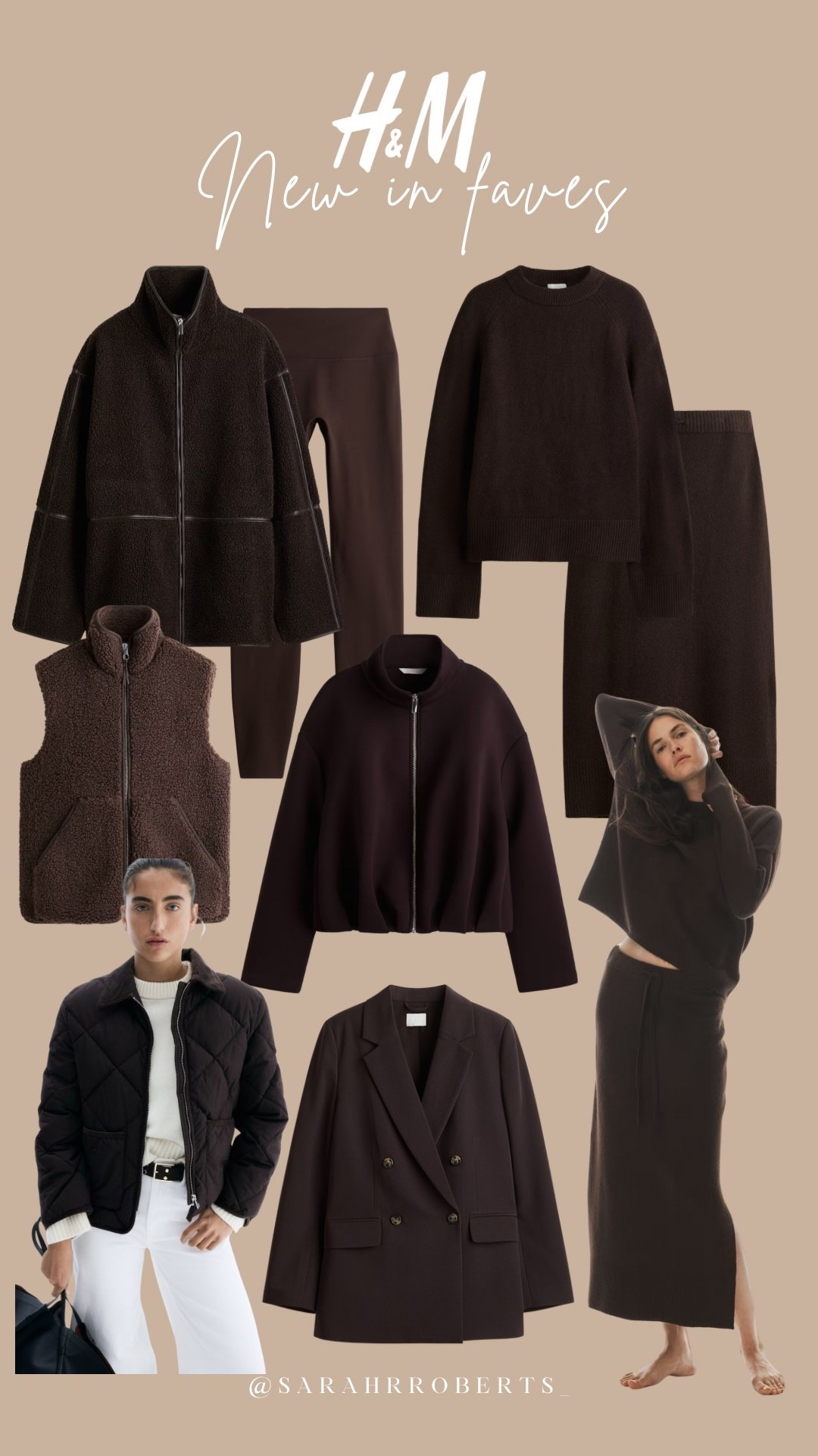 My new in faves from H&M this week! I love all the chocolate brown for autumn! 

Autumn outfits, knitwear, autumn fashion, fleece, chocolate brown, knitted jumper, Borg jacket, blazer, fleece filet

#LTKautumn #LTKstyletip #LTKuk