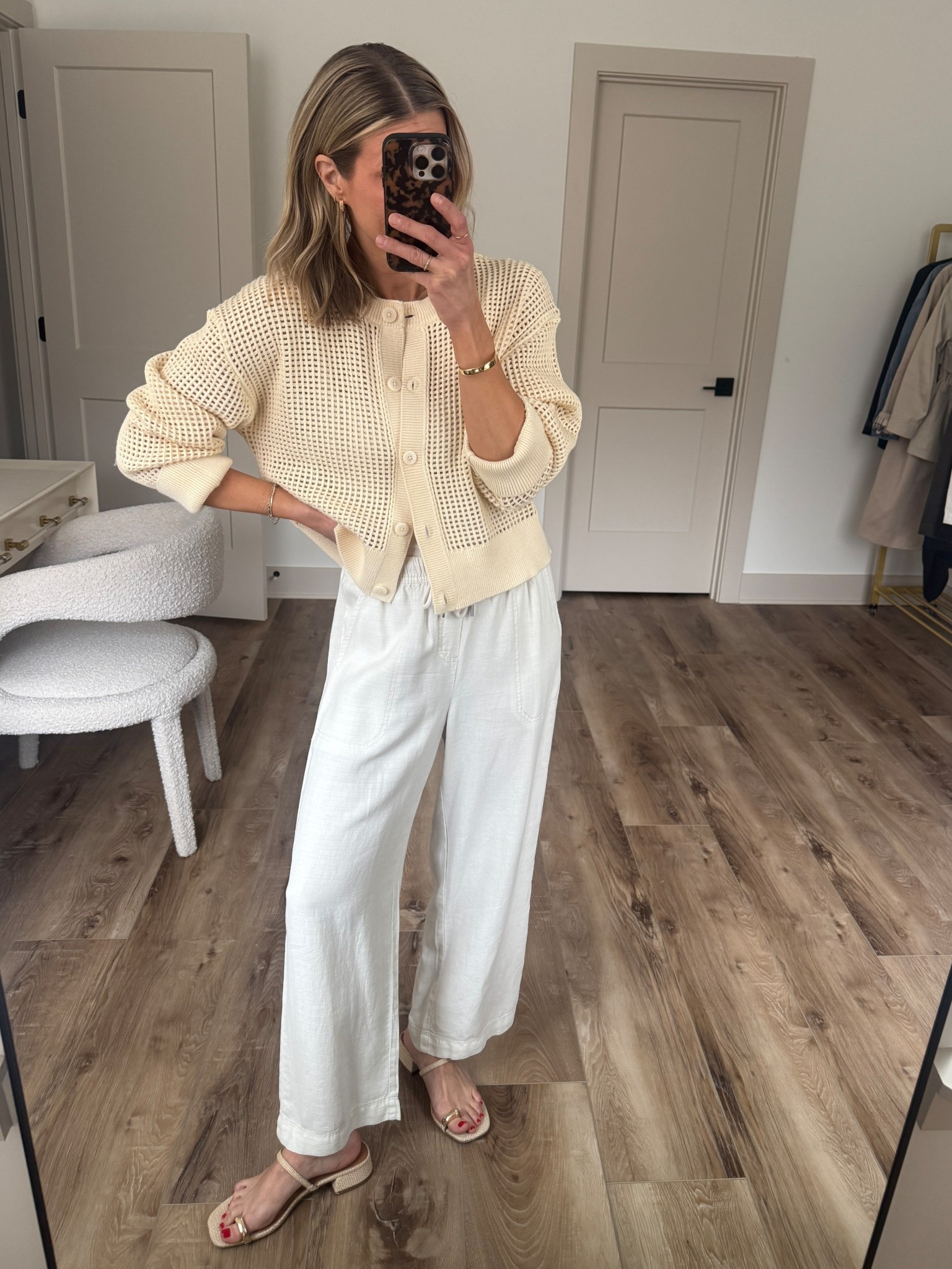 Wearing small pants, small cardigan, small cami, sandals tts

#LTKootd #LTKOver40 #LTKgrwm