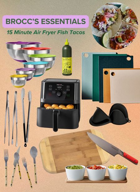 These 15 Minute Air Fryer Fish Tacos are SO ADDICTING, so delicious and so easy. The plates I used to serve aren’t sold at Anthropology anymore, but I linked some that are loosely similar to them 🌮🍽️😋

#LTKhome #LTKMostLoved