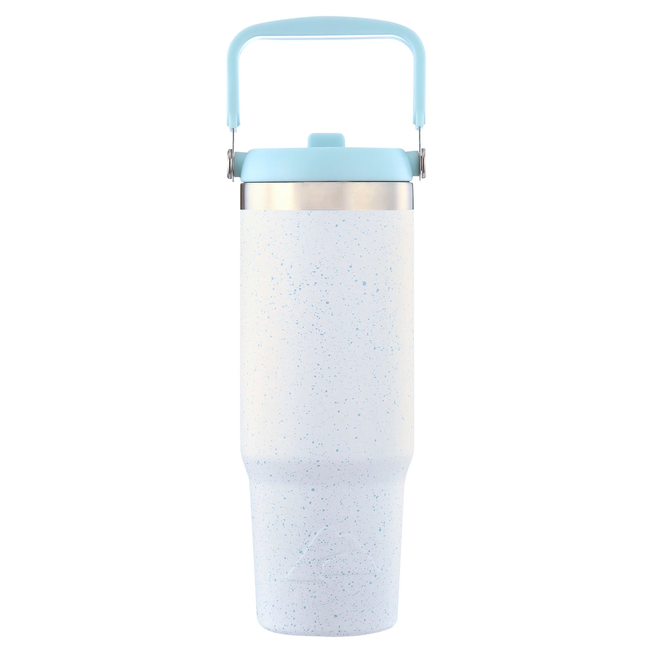 Ozark Trail 30 oz Insulated Stainless Steel Tumbler with Swivel Handle, White Speckled | Walmart (US)