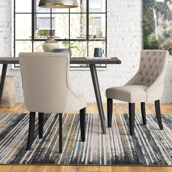 Miesville Tufted Side Chair in Cream | Wayfair North America