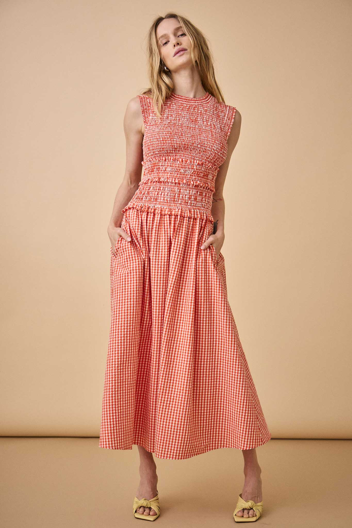 Louise Dress | Gingham Dress | Hunter Bell | Hunter Bell