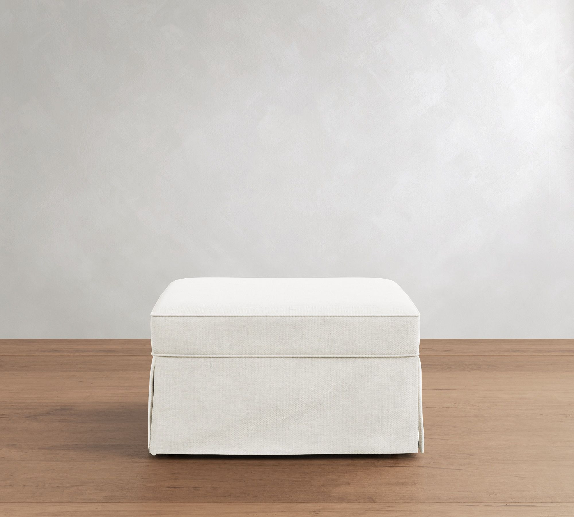 PB Comfort Slipcovered Sectional Ottoman | Pottery Barn (US)