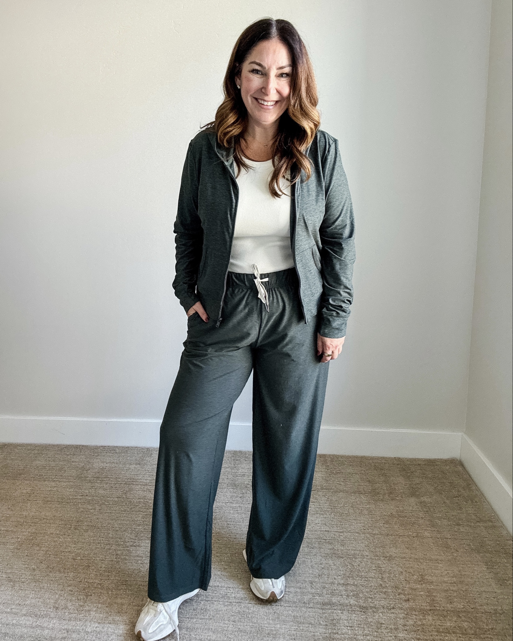 Fall lounge outfit from Amazon wearing XL in all  

#LTKSeasonal #LTKMidsize #LTKOver40