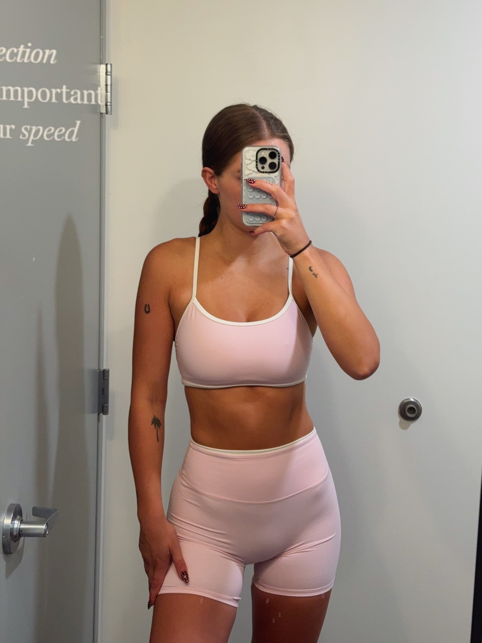 this mornings barre3 class workout set 💕🌸

#LTKActive