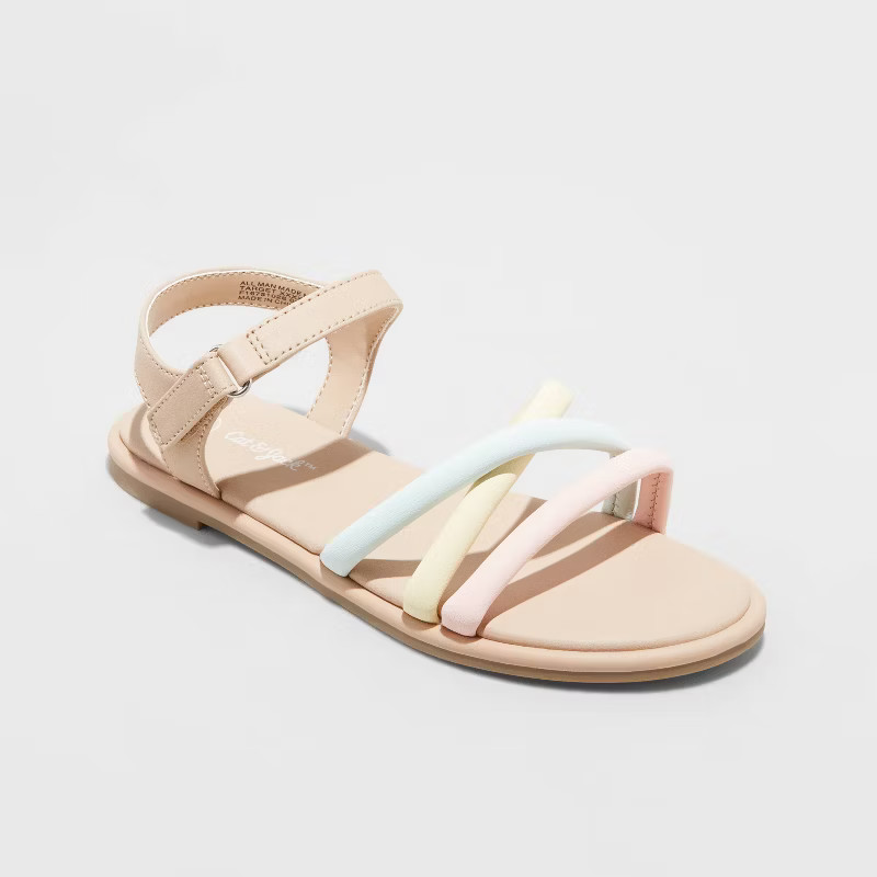 Girls' Anja Ankle Strap Sandals - Cat & Jack™ | Target