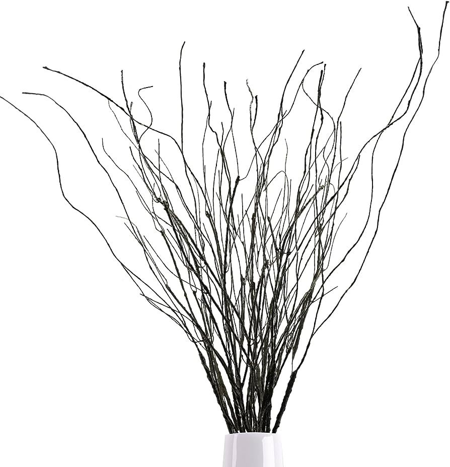 Ruidazon 10Pcs 30.7" Curly Willow Branches, Artificial Flowers Twigs Decorative Sticks Stem, Dry ... | Amazon (US)