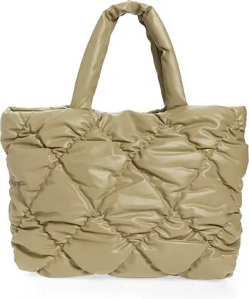 Topshop Charli Quilted Faux Leather Tote | Nordstrom | Nordstrom