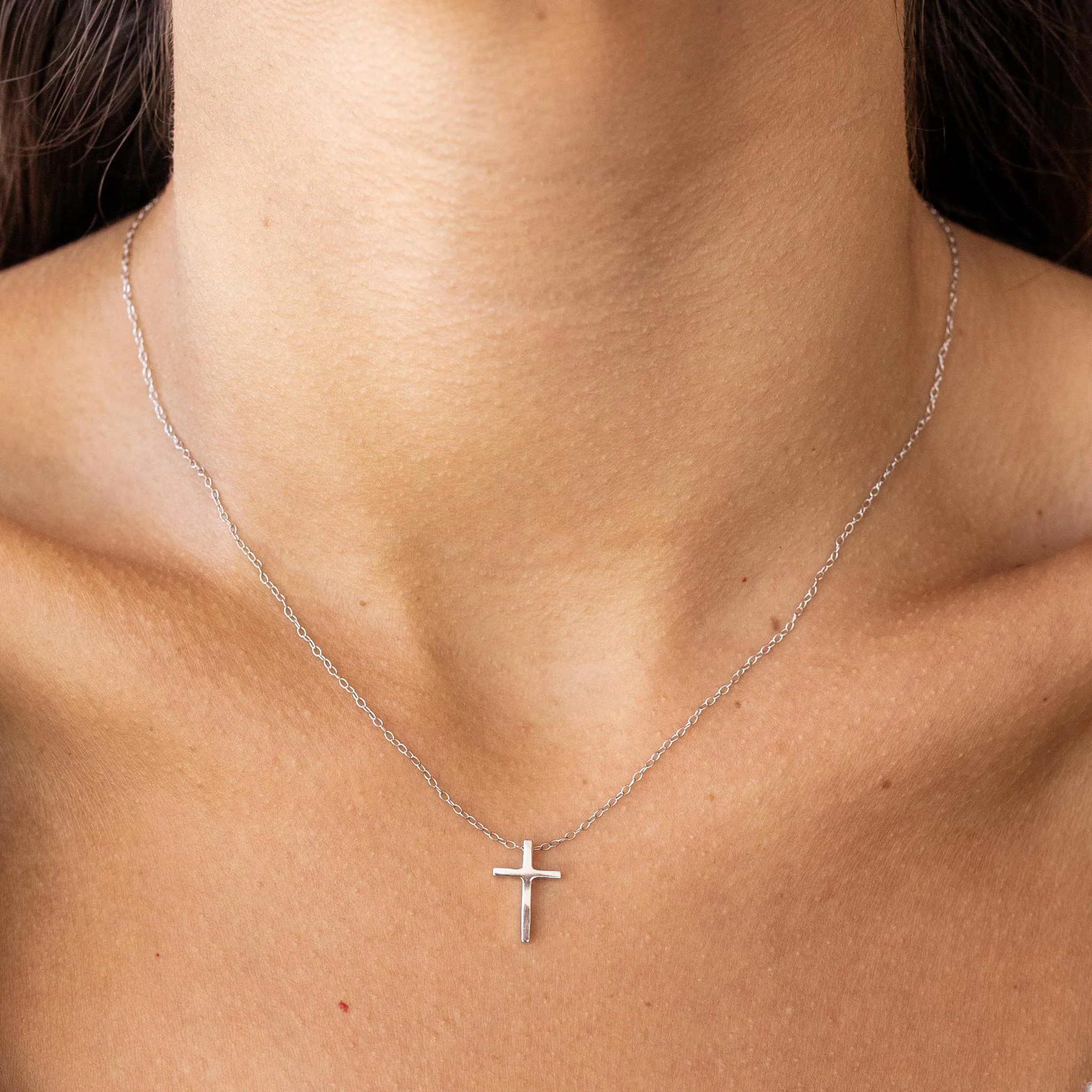 Cross Necklace Silver Silver | ALCO Jewelry