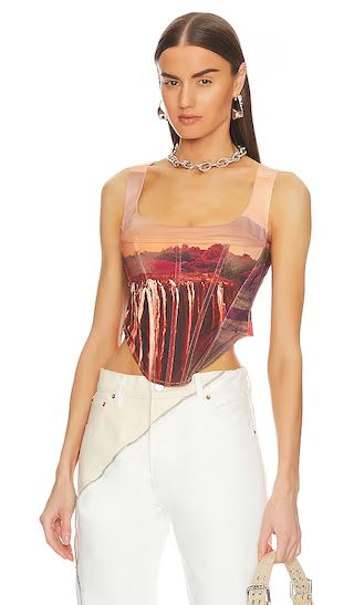 Campbell Corset in Oasis | Revolve Clothing (Global)