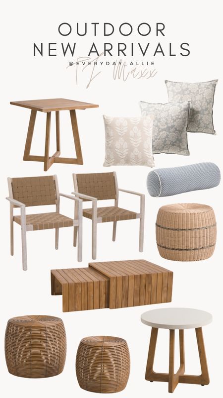 Outdoor new arrivals from TJ MAXX. Loving all the soft neutrals. 

#outdoorfurniture #outdoordecor

#LTKstyletip #LTKSeasonal #LTKhome