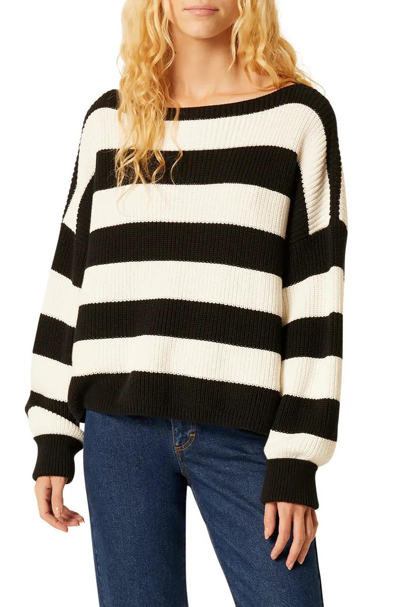 Mozart Stripe Boatneck Sweater | Nordstrom