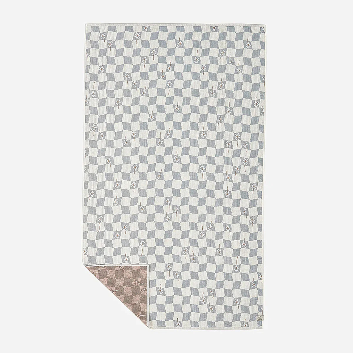 Madewell Daisy Check Oversized Towel | Slowtide