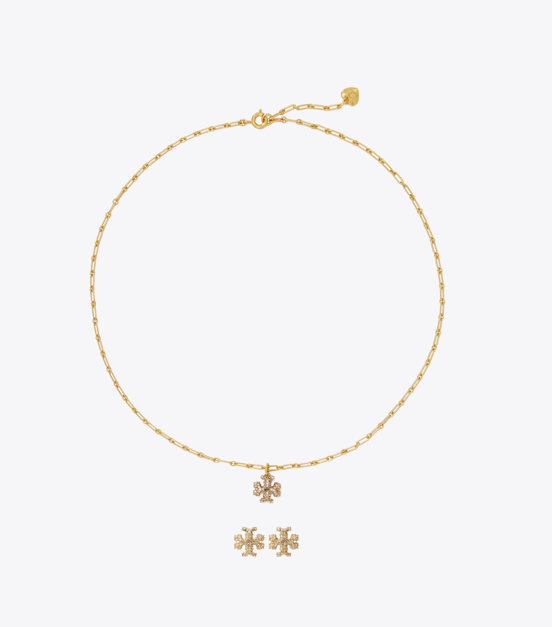 Roxanne Pendant Necklace And Stud Set | Tory Burch (US)