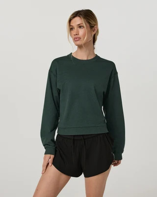 Vuori Halo Modern Crew Neck T-Shirt | Hemlock Heather | XXL | Vuori Clothing (US & Canada)