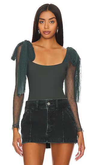x Intimately FP Tongue Tied Bodysuit In Green Gables | Revolve Clothing (Global)