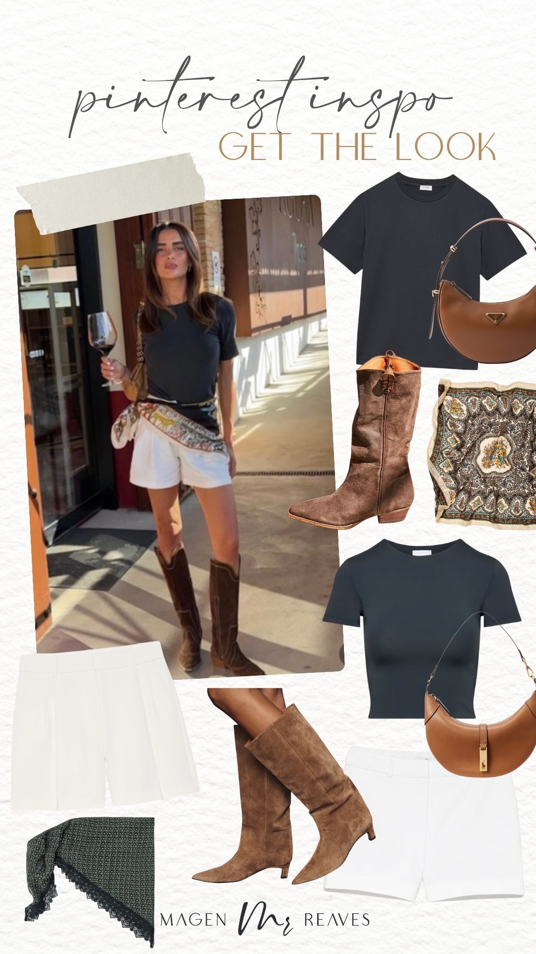 Get the look: Pinterest outfit inspo

Spring style, boho style, Pinterest style, white shorts, suede boots

#LTKootd #LTKPetite #LTKSeasonal