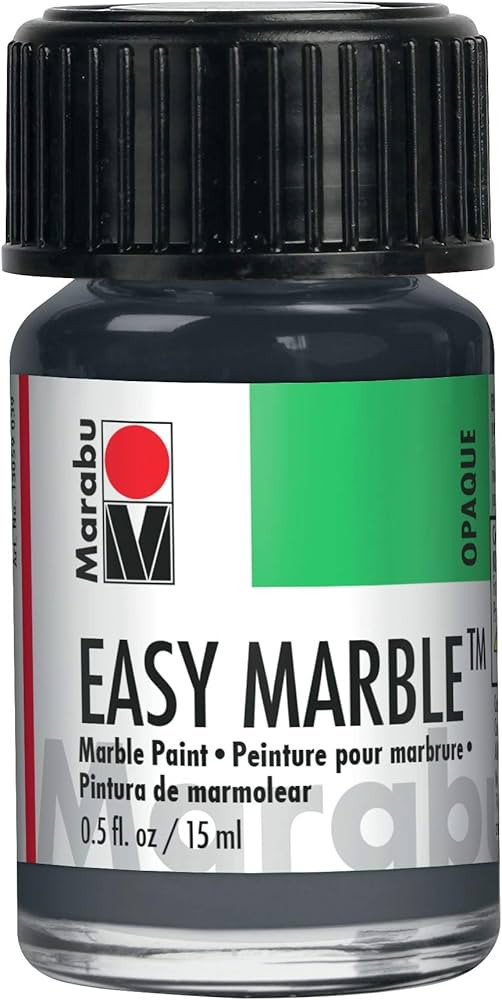 Marabu Easy Marble Paint - Antique Silver - Hydro Dipping Paint for Tumblers, Ceramic, Paper, Gla... | Amazon (US)