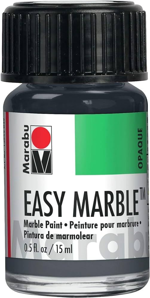 Marabu Easy Marble Paint - Antique Silver - Hydro Dipping Paint for Tumblers, Ceramic, Paper, Gla... | Amazon (US)