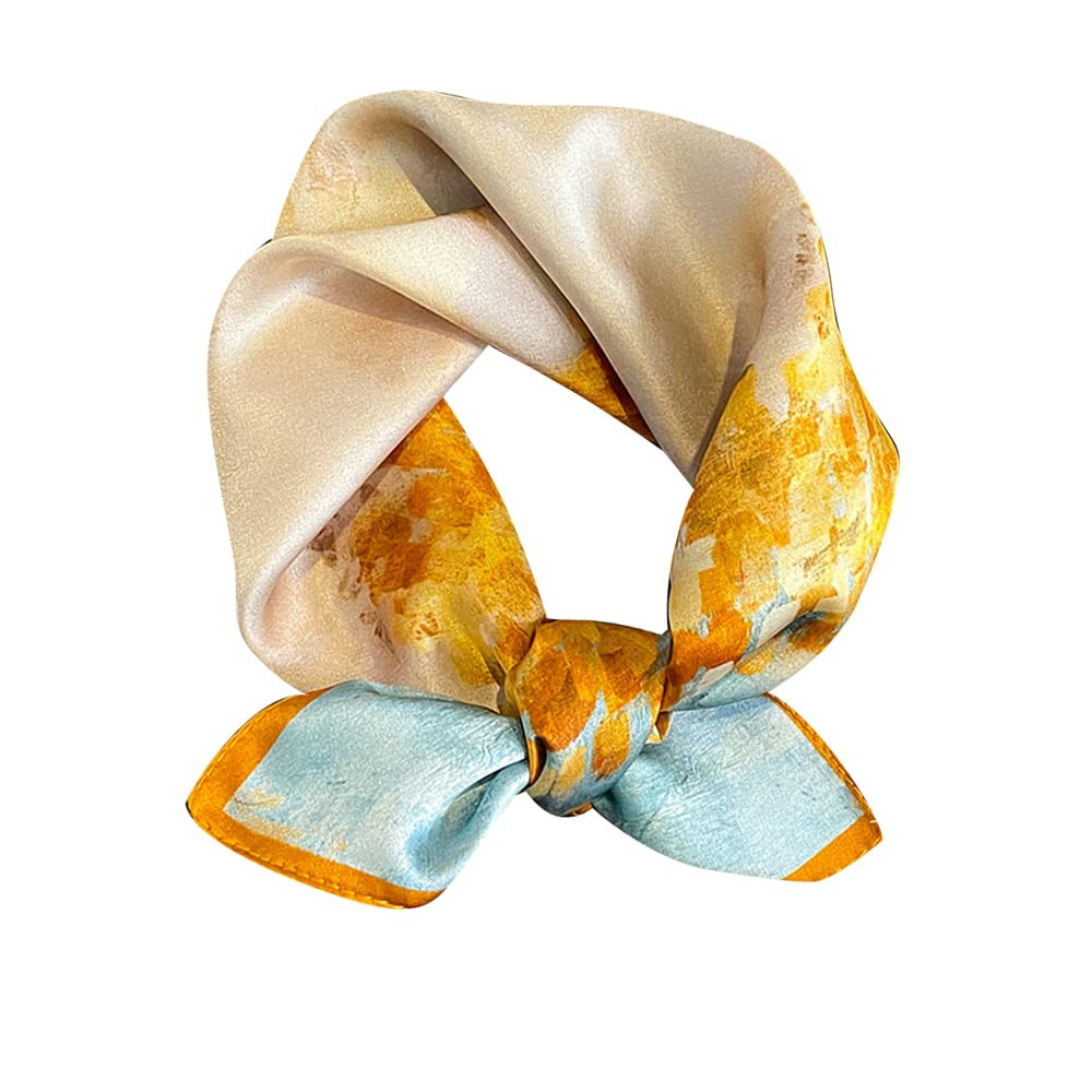 Mulberry Silk Scarfs Neck Scarf 21"x21" Small Square Scarfs hair scarf bandana for Women Gift Pac... | Amazon (US)