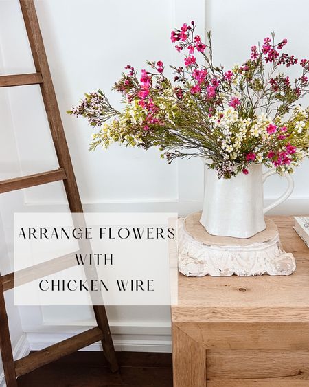 Check out my reel to see how I used chicken wire to help with flower arrangements!