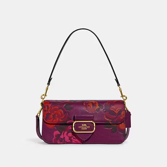 Morgan Shoulder Bag With Jumbo Floral Print | Coach Outlet US