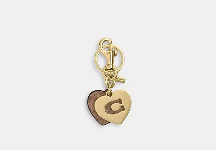 Hearts Key Ring In Signature Canvas | Coach Outlet US