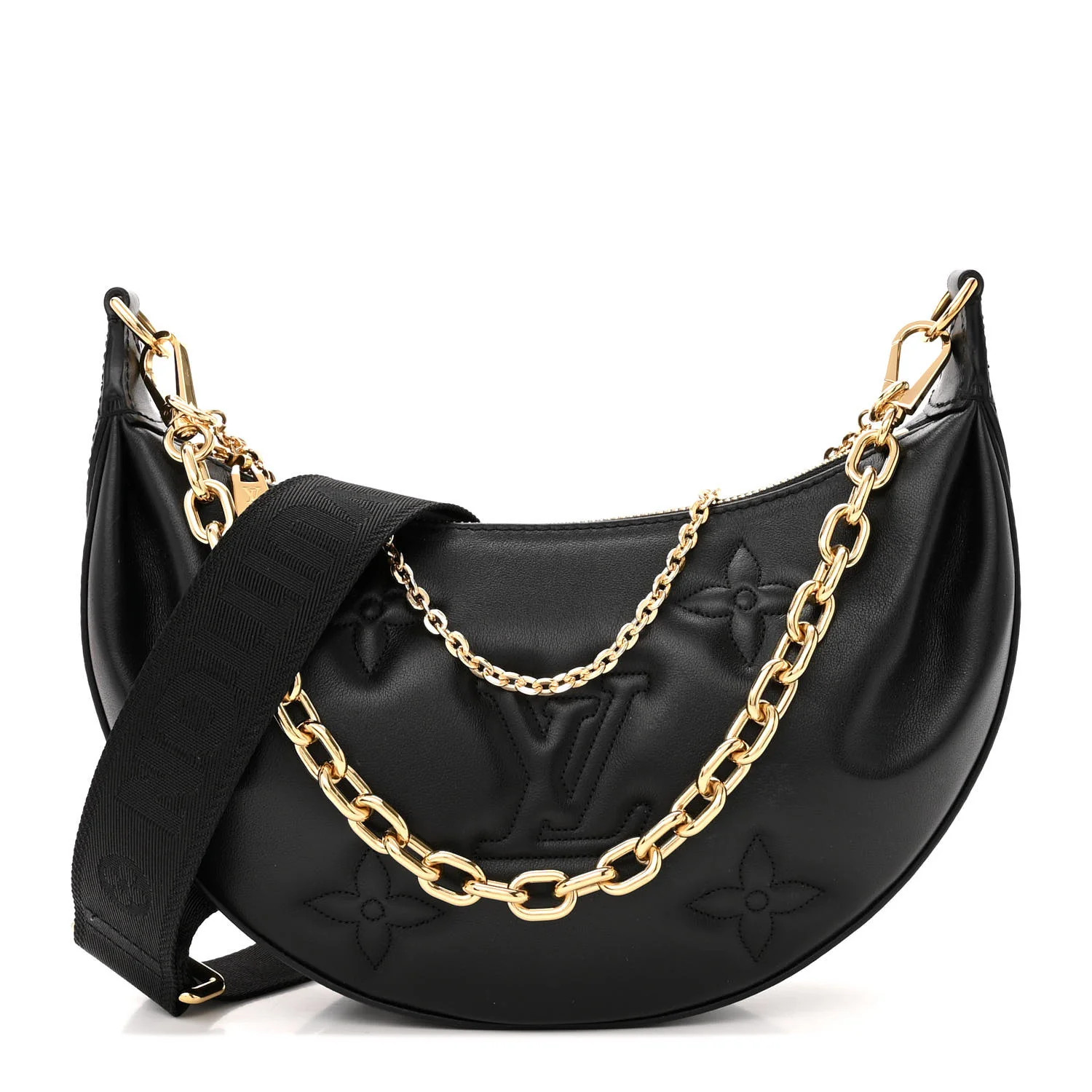 Calfskin Bubblegram Over The Moon Black | FASHIONPHILE (US)