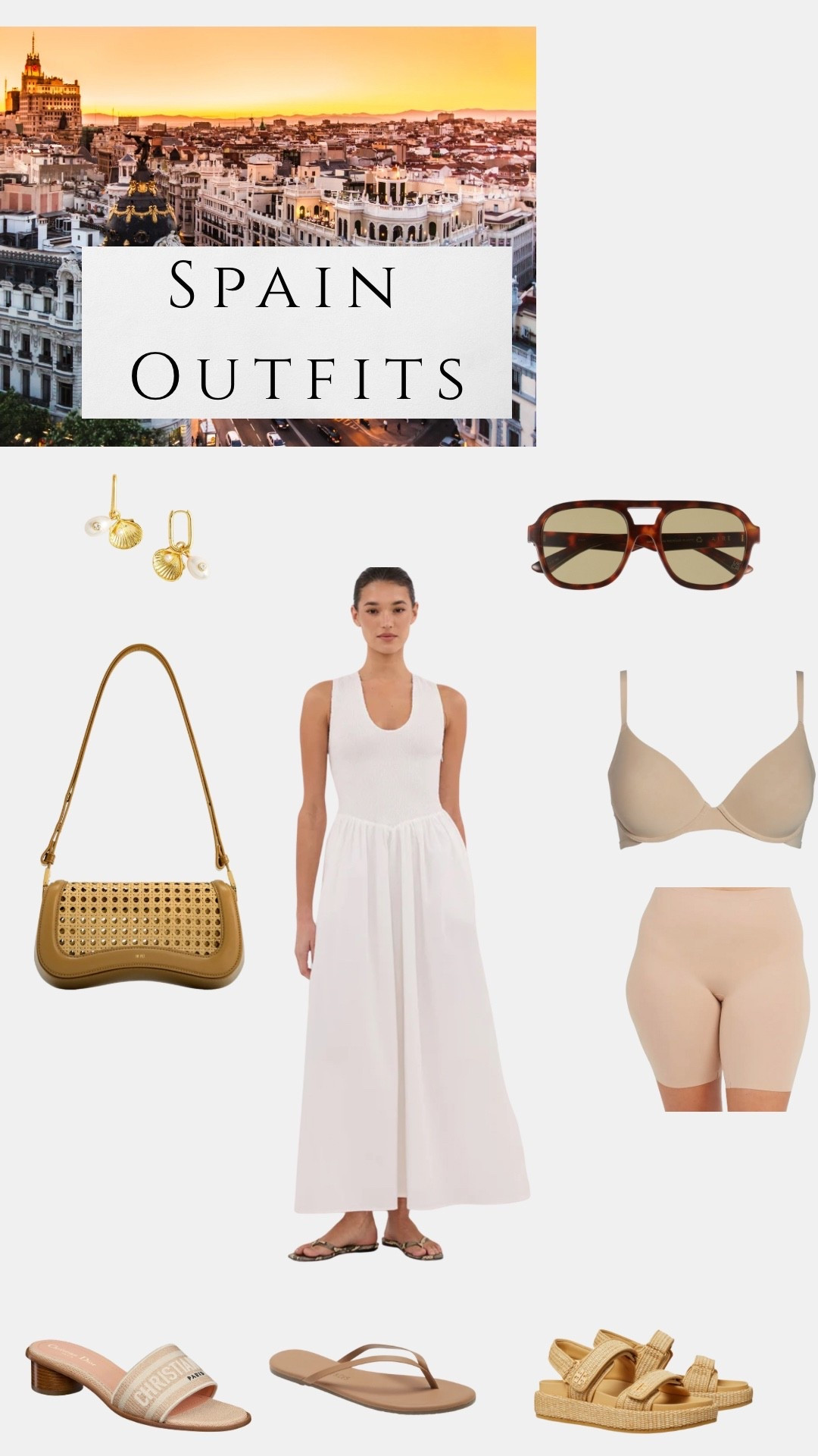 Vacation outfit
Europe Packing
Greece, Spain, Portugal Outfit
Dissh Dress
white Dress
Walking sandals

Fit Tip - Dress runs true to size. Wearing true size 8



#LTKTravel #LTKSeasonal #LTKOver40