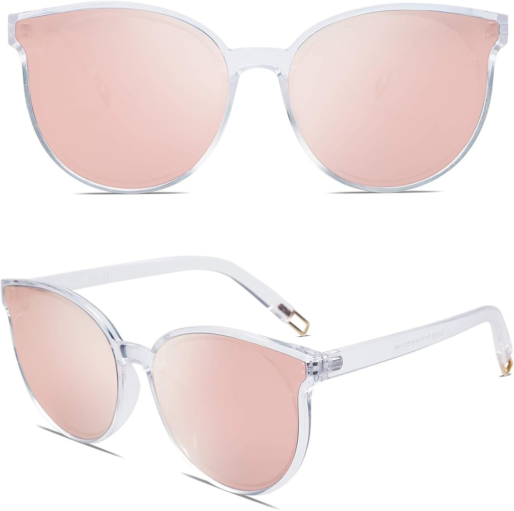 SOJOS Fashion Round Sunglasses for Women Men Oversized Vintage Shades SJ2057 | Amazon (US)