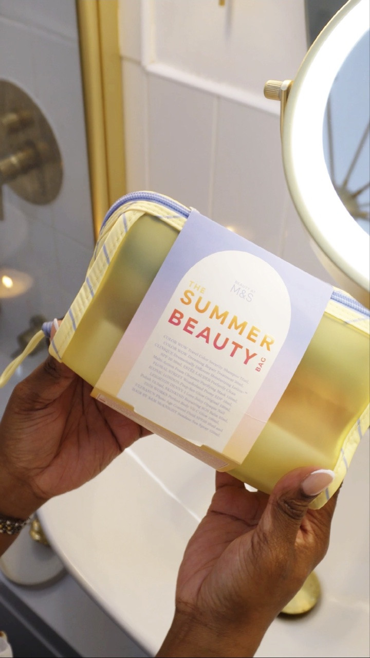 Summer Beauty Sorted?..Love That! ad☀️

So… @marksandspencer have dropped their new Summer Beauty Bag! It features 11 Iconic beauty products (worth over £210), that make packing for your summer holidaya breeze. All for just £40! #GirlMath 🤭

Here’s what’s inside ‘The Summer Beauty Edit’:
• Color Wow Dream Coat Supernatural Spray
• Clinique Moisture Surge 100H Auto-Replenishing Hydrator
• Estée Lauder Advanced Night Repair Serum
• REN Clean Skincare Radiance Brightening Dark Circle Eye Cream
• Ultrasun Face SPF50+
• Philip Kingsley Swimcap Water Resistant Mask
• Arkive The Future Youth Treatment Mask
• Floral Street Sunflower Pop Eau de Parfum
• Nails.INC Speedy Gloss
• M&S Discover Sunrise Eau de Toilette

Available now online and in-store at Marks and Spencer.

#MyMarks #SummerBeautyBag #BeautyEdit #AffordableLuxury @marksandspencer

#LTKsummer #LTKtravel #LTKbeauty