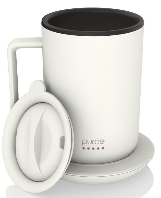 Puree Warming Coffee Mug, 12 oz. Stainless Steel Coffee Mug with Mug Warmer Coaster and Lid | Macy's