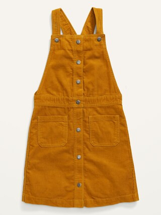 Button-Front Corduroy Skirtall for Girls | Old Navy (US)