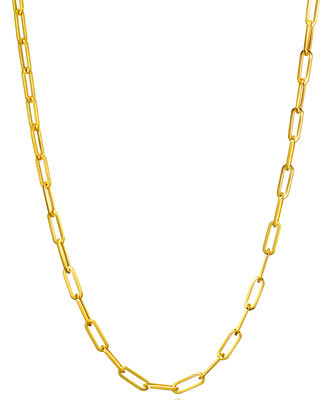 Paperclip Link 20" Chain Necklace (3-1/2mm) in 14k Gold | Macy's