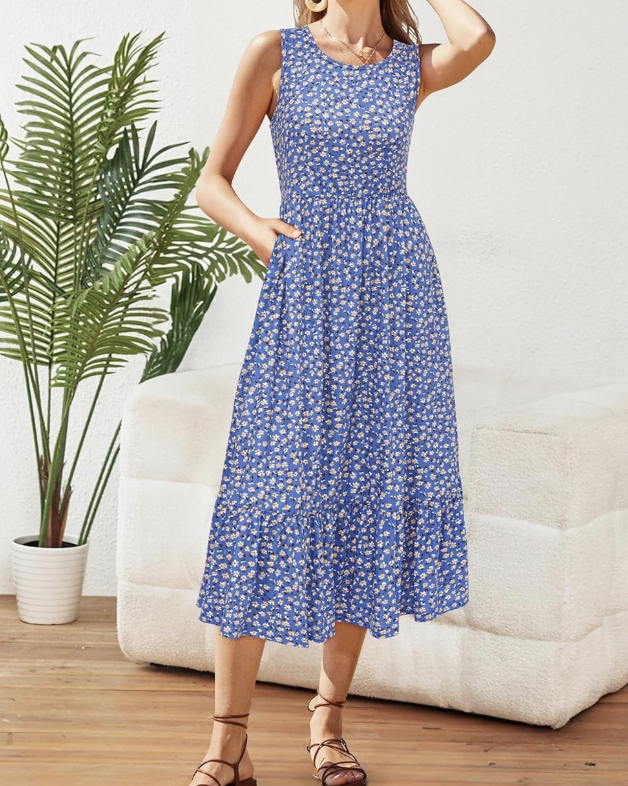 Short Sleeve Flowy Midi Sundress. Save 50% with promo code, through 6/30 while supplies last. Perfect for daily wear, vacation, date, office wear, casual and formal events. 

Now $15.00 with promo code SZLPVXA3, more colors available. Apply code at checkout.

#LTKootd #LTKSaleAlert #LTKWorkwear