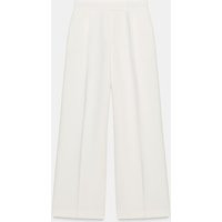 Zara - Wide Leg Trousers With Darts - Oyster-White - Xl - Woman | Zara UK