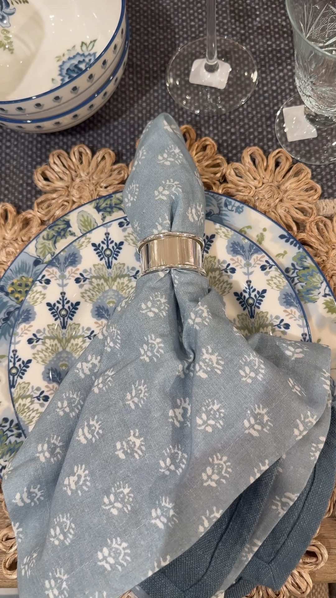 Spring placesetting, spring tabletop decor, napkins, floral plates, home refresh 

#LTKHome #LTKSeasonal #LTKdayinmylife