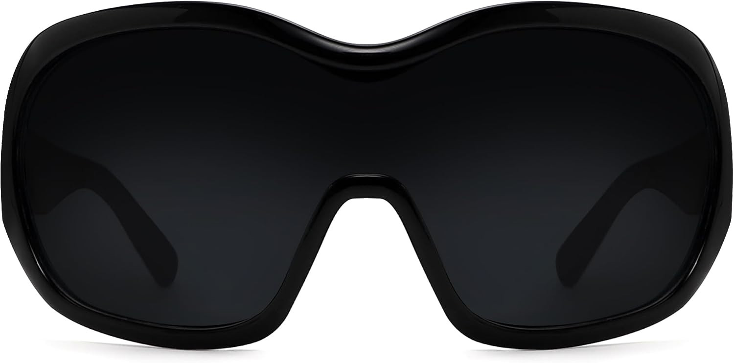 TYA Oversized Wrap Around Sunglasses for Women Men 2000s Glasses | Amazon (US)