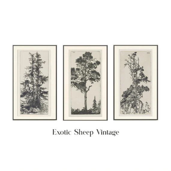 Sketch Art  Tree Drawing  Vintage Drawing  Antique Sketch  | Etsy | Etsy (US)