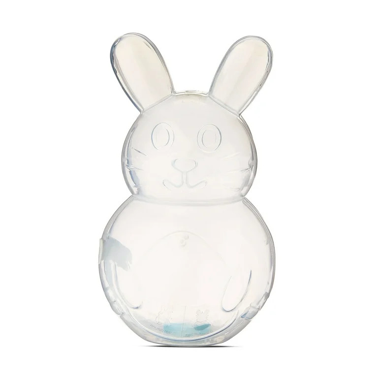 Easter Clear Jumbo Plastic Bunny Container, 9.85 in, by Way To Celebrate | Walmart (US)