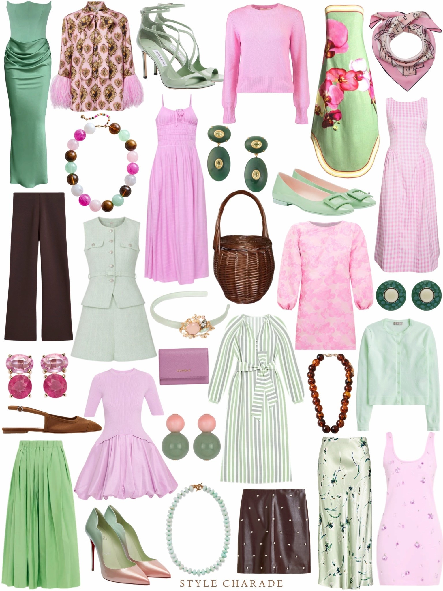 Spring fashion and spring dresses 🩷🤎💚🤍 Love these Neapolitan ice cream colored outfits. So fun, right?! Shop all of these items now ⬇️

#LTKSeasonal #LTKootd #LTKOver40