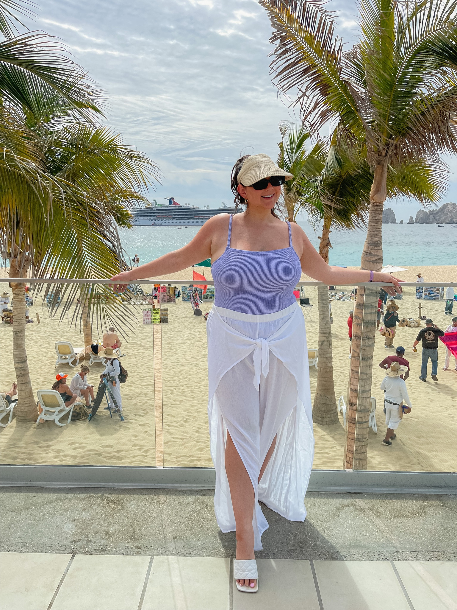 Target swimsuit and visor. 
Resort wear, vacation outfits, curvy swim

#LTKunder50 #LTKswim #LTKcurves